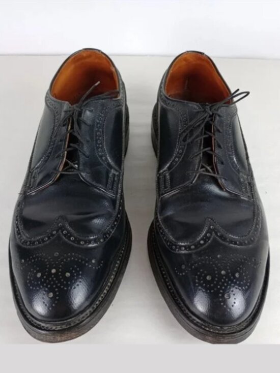 Thom Mcan Du Pont Corfam Men\'s Size 9 D Black Oxford Dress Lace Up Shoes main image 14
